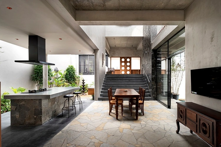 Didominasi warna-warna alam, Sumber: thearchitectsdiary.com