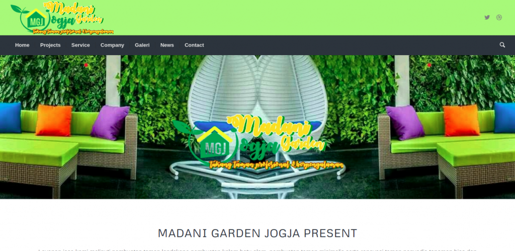 Tampak situs website dari Madani Garden, foto: screenshots