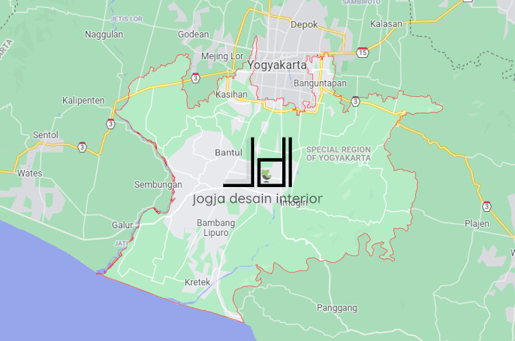 Peta kabupaten Bantul