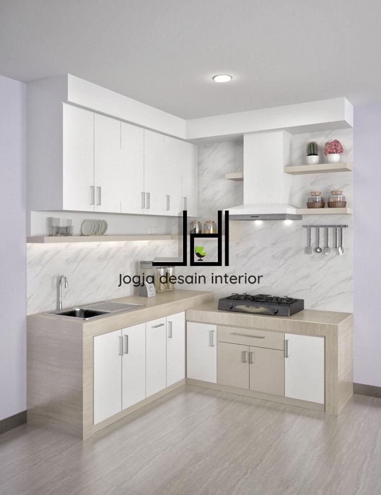 Tampilan desain kitchen set 3D, Sumber: doc pribadi