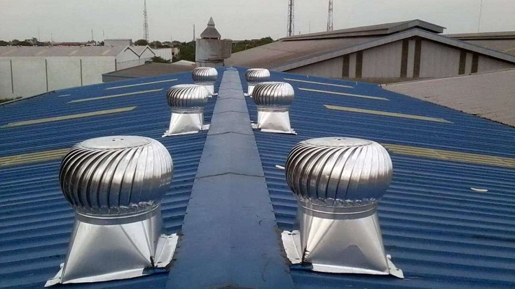 Turbin ventilator sebagai alat pertukaran udara, Sumber: depobagoesbangunan.com