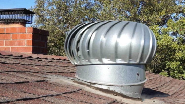 Turbin ventilator yang berguna menghisap debu dalam ruangan, Sumber: rumah.com