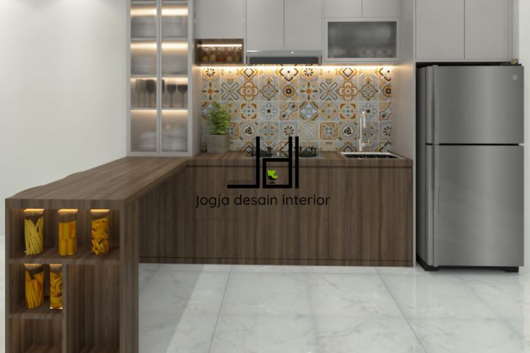Desain 3D kitchen set minimalis Tn A, Sumber: doc pribadi