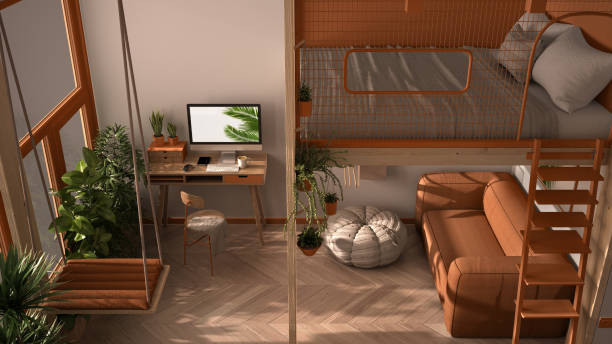 Mezzanine untuk Kamar Tidur Minimalis. Sumber: istockphoto.com