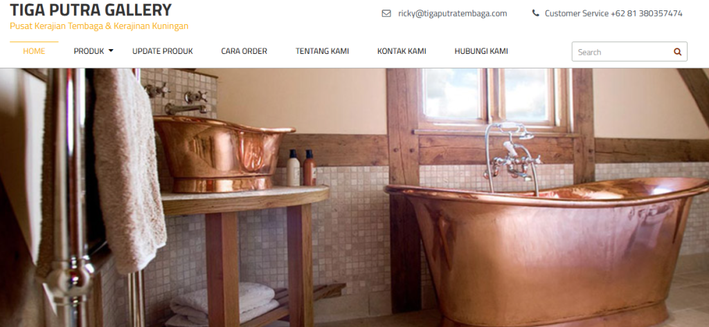 Website Tiga Putra Gallery Boyolali